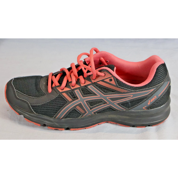 ASICS Shoes Womens Size 10 Black Pink Running Sneakers Mesh Athletic Road T7K9N - Picture 4 of 7